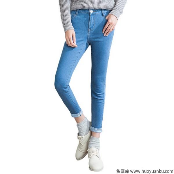 九分牛仔裤心机露脚踝挑逗性感-第1张图片-货源库
