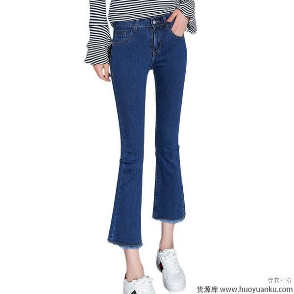 九分牛仔裤心机露脚踝挑逗性感-第4张图片-货源库