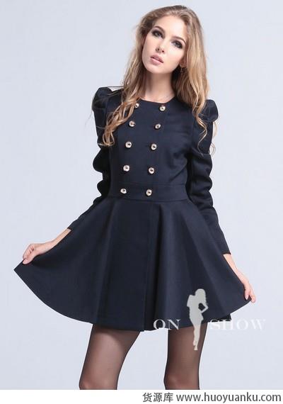 无领大衣领航秋冬时尚-第5张图片-货源库