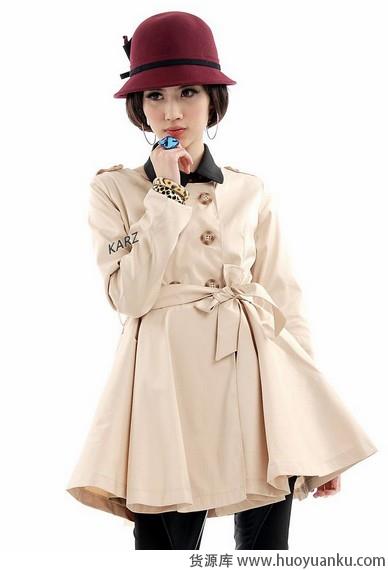 无领大衣领航秋冬时尚-第7张图片-货源库