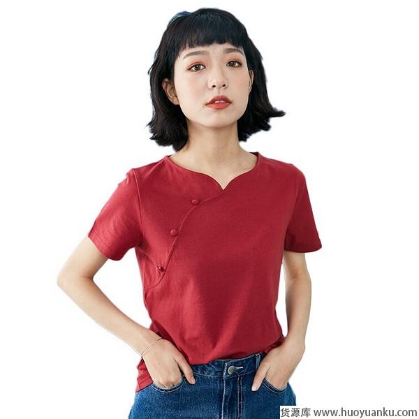 抢占C位，心机衣领T恤毫不费力赢很大-第4张图片-货源库