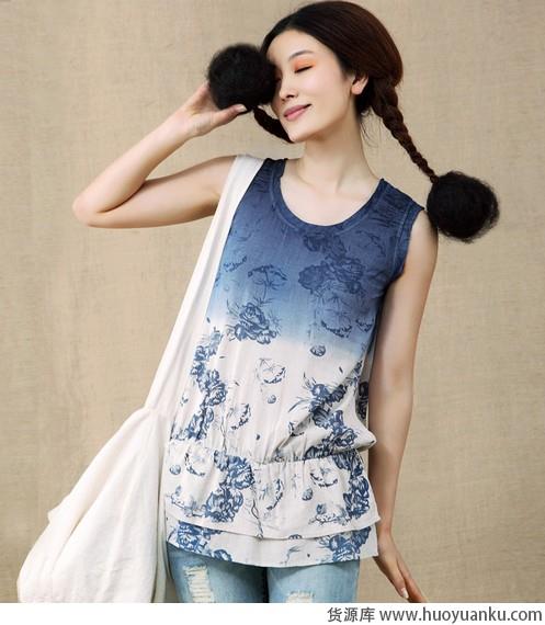 无袖衬衫秀清凉-第3张图片-货源库
