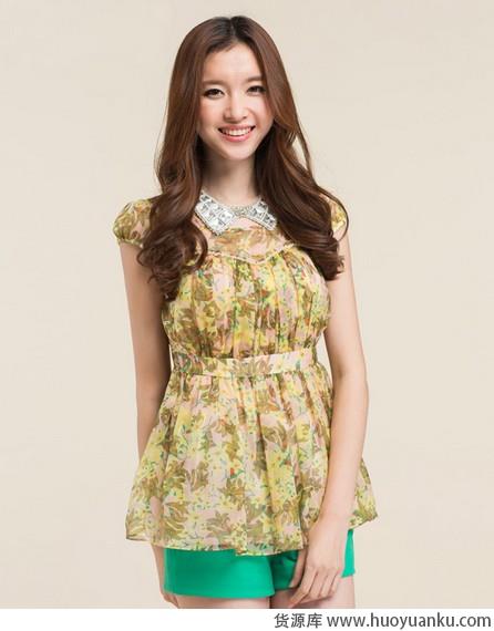 无袖衬衫秀清凉-第8张图片-货源库