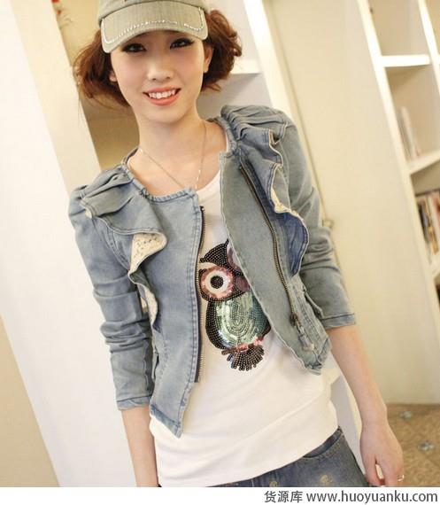 丹宁创意拯救早春混搭小清新-第2张图片-货源库