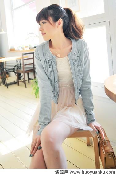 丹宁创意拯救早春混搭小清新-第6张图片-货源库