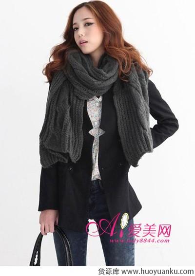 帅气升级西装外套搭配围脖-第1张图片-货源库