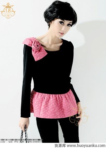 花朵造型外套给冬季以甜美-第9张图片-货源库