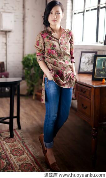 清新扑面田园碎花衫-第1张图片-货源库