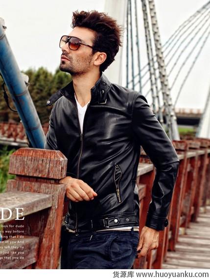 皮衣一件屌丝变型男-第9张图片-货源库