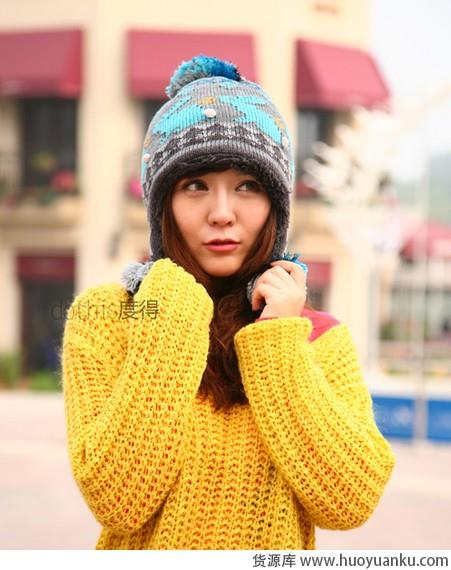 带顶毛线帽浪漫出行-第13张图片-货源库 带顶毛线帽浪漫出行-第13张图片-货源库