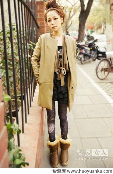 另类打底裤的个性穿搭-第7张图片-货源库