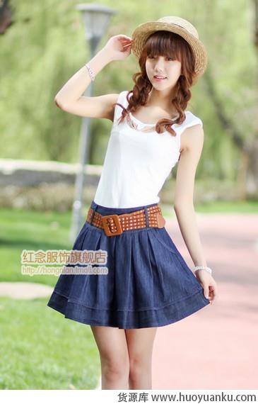 半身裙膝上十公分的魅惑-第9张图片-货源库 半身裙膝上十公分的魅惑-第9张图片-货源库