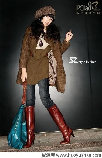 今年冬天流行的长靴子-第5张图片-货源库