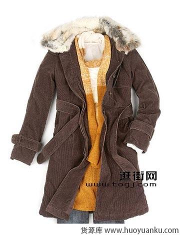 帅气的毛领大衣-第2张图片-货源库