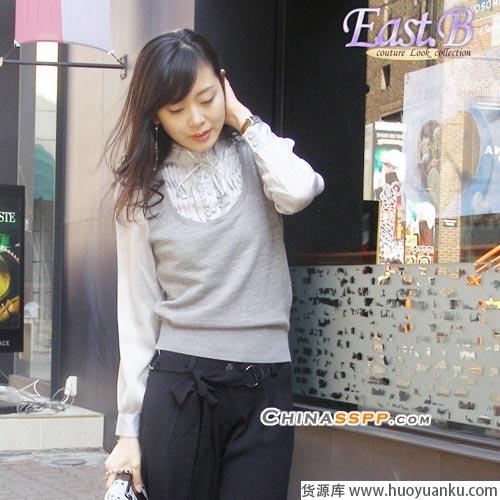 典雅又甜美的衬衫搭配-第2张图片-货源库