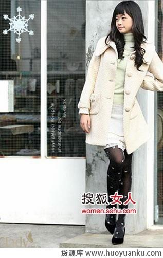 可爱的白色系大衣-第4张图片-货源库 可爱的白色系大衣-第4张图片-货源库