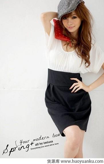 简约优雅黑白职业裙装-第4张图片-货源库