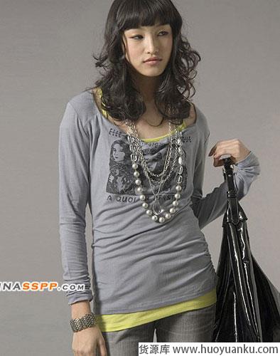 动感十足的长款T恤-第9张图片-货源库