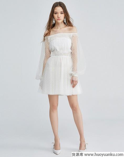 最懂季节的小白裙，颜值与气质齐飞-第13张图片-货源库