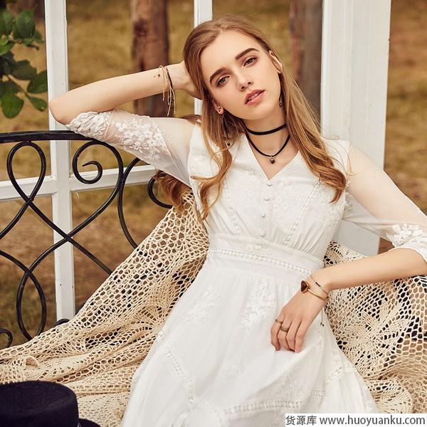 最懂季节的小白裙，颜值与气质齐飞-第14张图片-货源库