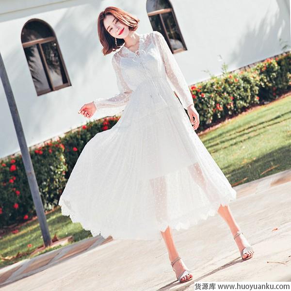 最懂季节的小白裙，颜值与气质齐飞-第18张图片-货源库