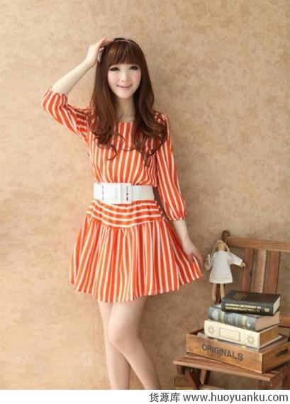 甜美蕾丝雪纺连衣裙-第7张图片-货源库