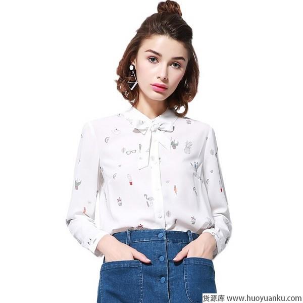 系带衬衫甜而不腻乖巧有魔力-第8张图片-货源库