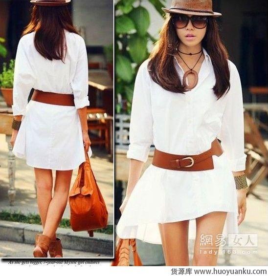 白色衬衫优雅来袭-第8张图片-货源库