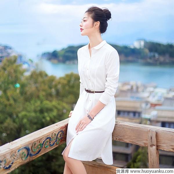 时髦又百变,衬衫裙凹造型从不敷衍-第9张图片-货源库 时髦又百变,衬衫裙凹造型从不敷衍-第9张图片-货源库