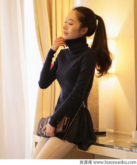 高领保暖气质好-第9张图片-货源库