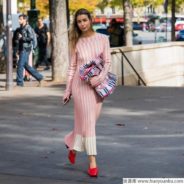 简单舒适凹造型，没有针织裙可不行-第3张图片-货源库