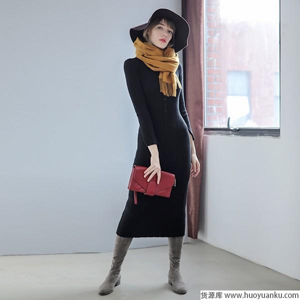 简单舒适凹造型，没有针织裙可不行-第11张图片-货源库