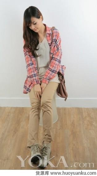 经典帅气格子衬衫-第1张图片-货源库