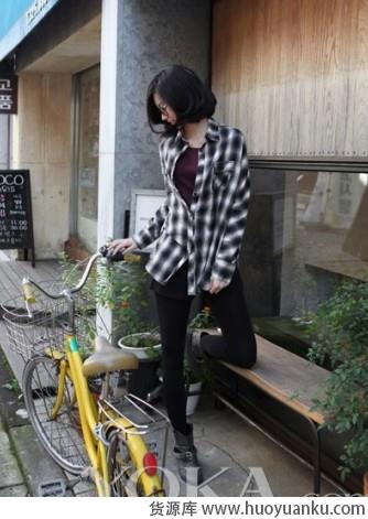 经典帅气格子衬衫-第4张图片-货源库