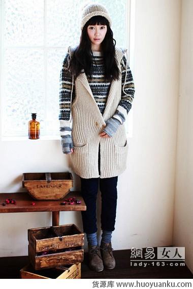 复古风粗棒针毛衣-第3张图片-货源库 复古风粗棒针毛衣-第3张图片-货源库