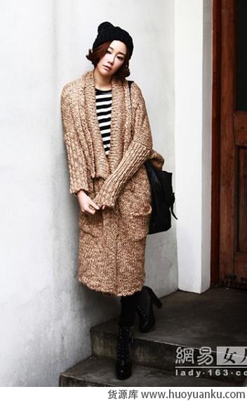 复古风粗棒针毛衣-第4张图片-货源库 复古风粗棒针毛衣-第4张图片-货源库