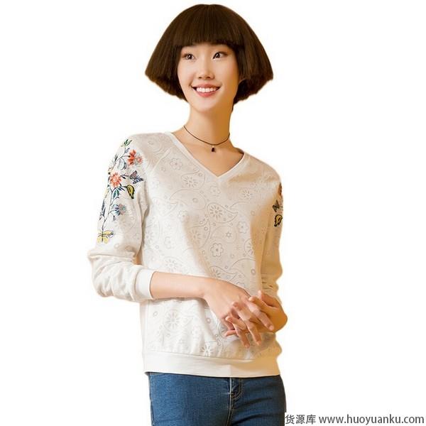 V领雪纺衫化身浪漫瘦仙女-第5张图片-货源库