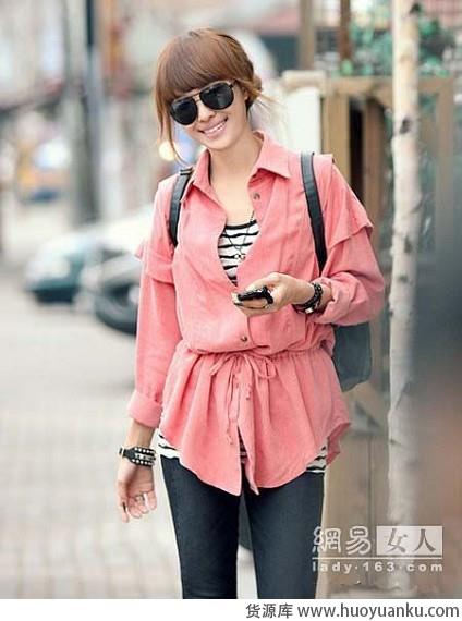 韩妞示范衬衫百变搭-第1张图片-货源库 韩妞示范衬衫百变搭-第1张图片-货源库