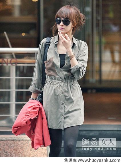 韩妞示范衬衫百变搭-第3张图片-货源库 韩妞示范衬衫百变搭-第3张图片-货源库