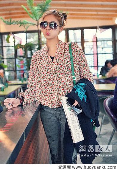 韩妞示范衬衫百变搭-第7张图片-货源库 韩妞示范衬衫百变搭-第7张图片-货源库