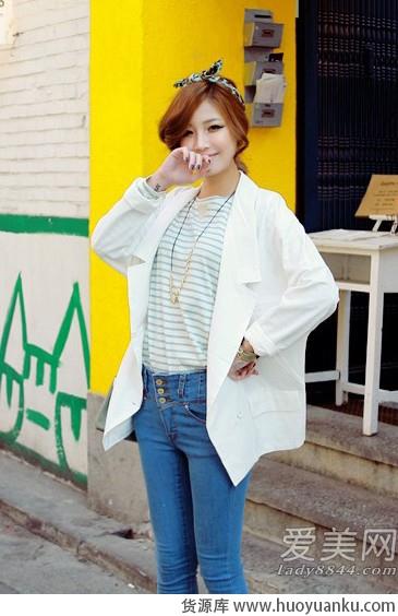 休闲亮色轻薄款西装-第2张图片-货源库