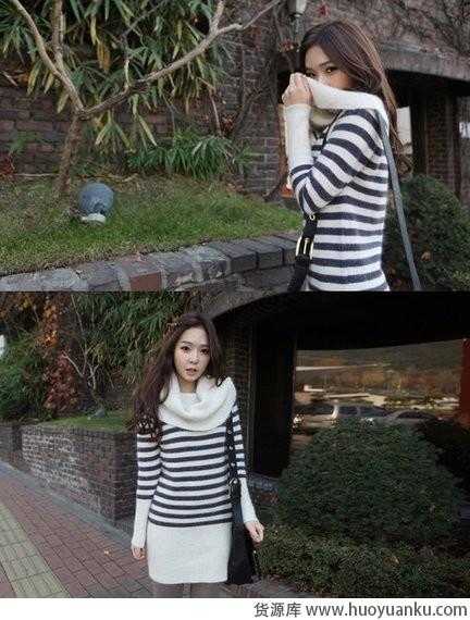 文雅迷人针织裙-第5张图片-货源库