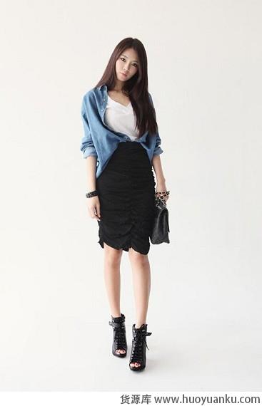 教你牛仔衬衫怎么搭-第5张图片-货源库 教你牛仔衬衫怎么搭-第5张图片-货源库