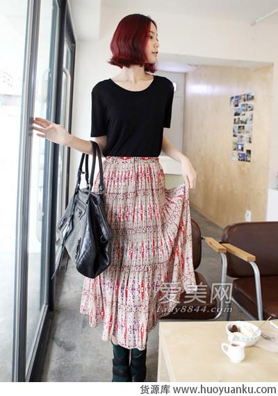 雪纺长裙夏日至in穿搭-第6张图片-货源库 雪纺长裙夏日至in穿搭-第6张图片-货源库