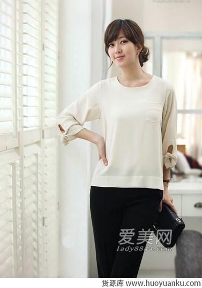 轻透雪纺衫知性又优雅-第2张图片-货源库 轻透雪纺衫知性又优雅-第2张图片-货源库