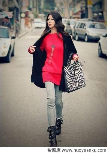 长衫+仔裤打造酷女新时尚-第4张图片-货源库 长衫+仔裤打造酷女新时尚-第4张图片-货源库