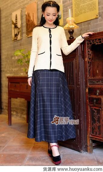 毛呢半身裙优雅的温存-第3张图片-货源库 毛呢半身裙优雅的温存-第3张图片-货源库