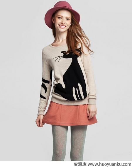 毛呢半身裙优雅的温存-第4张图片-货源库 毛呢半身裙优雅的温存-第4张图片-货源库