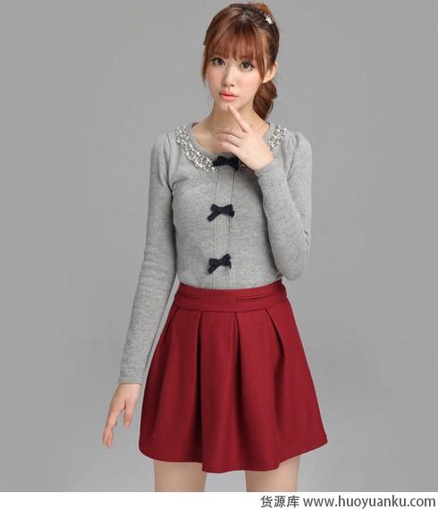 毛呢半身裙优雅的温存-第7张图片-货源库 毛呢半身裙优雅的温存-第7张图片-货源库