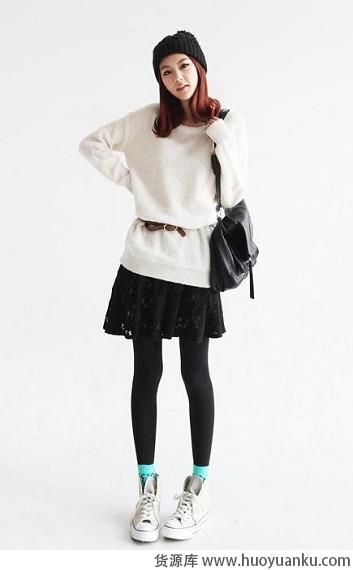 Leggings+裙装早春最佳拍档-第2张图片-货源库